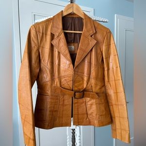 Colombian Leather Jacket - Used twice - like NEW